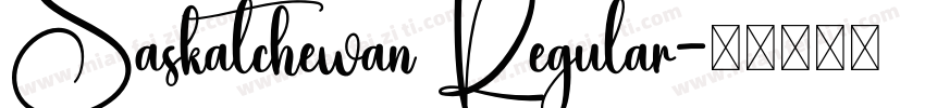 Saskatchewan Regular字体转换